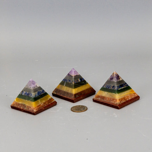 7 Chakras Crystal Pyramids
