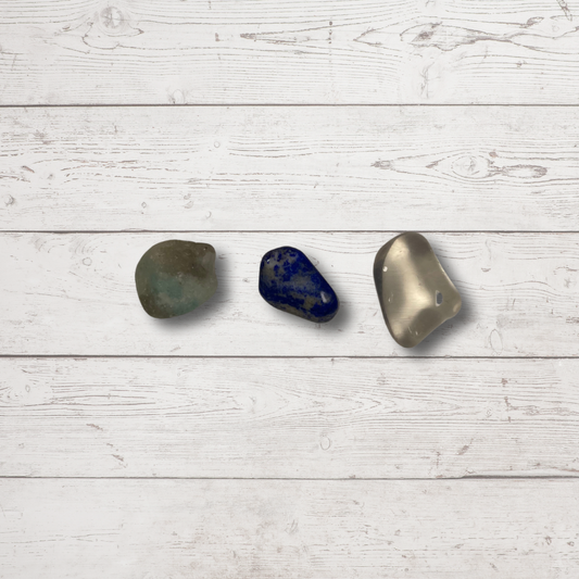 Wisdom Crystal Pack – Amazonite, Clear Quartz & Lapis Lazuli