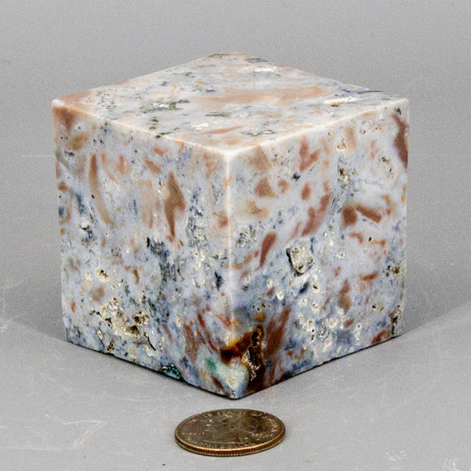 Agate Cube w/t Cut Corner
