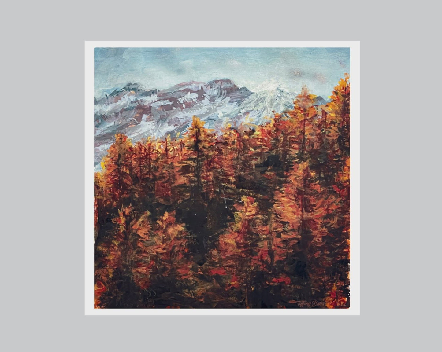 Golden Autumn Sunrise - Fine Art Print - 8” x 8”