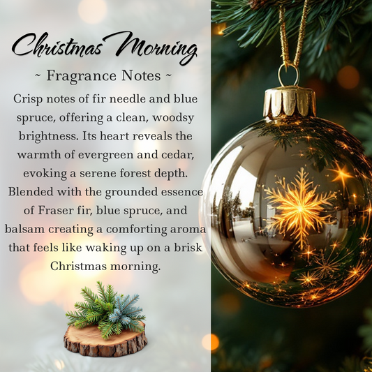 Limited Edition: Christmas Morning Crystal-Enhanced Oil Diffuser, Car Air Freshener, 8ml