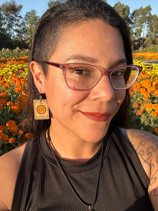 El Sol Tarot Earrings