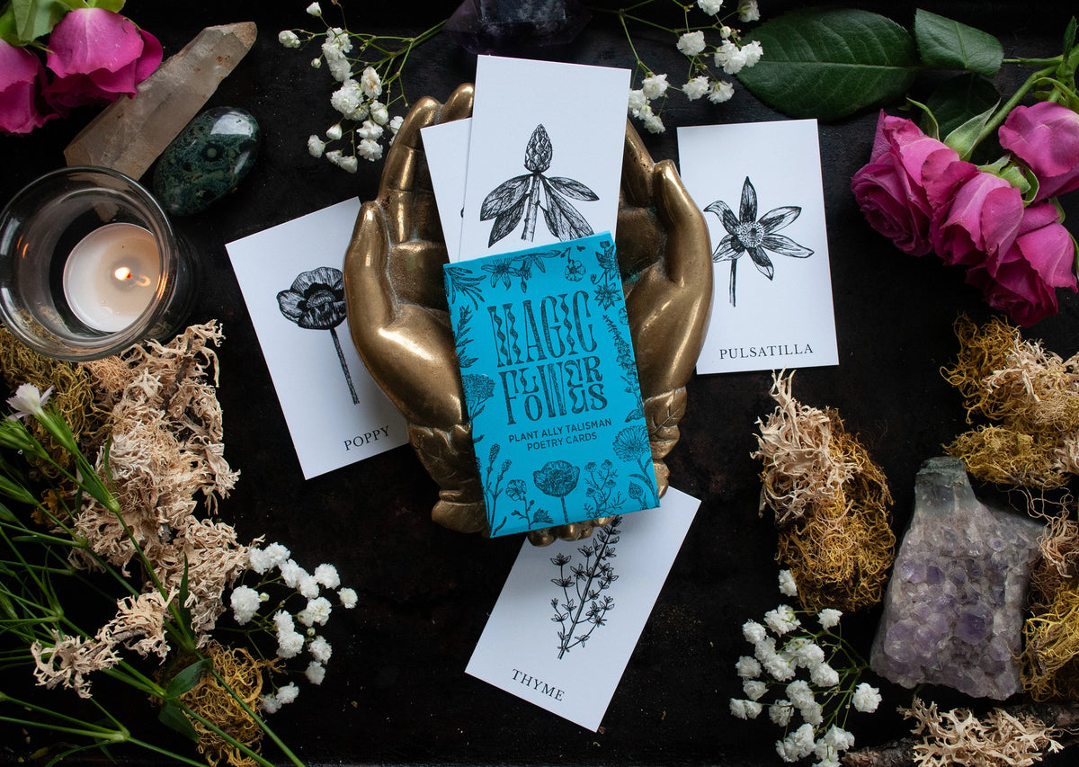 Magic Flowers Mystery Pack - Mini Poetry Oracle Cards