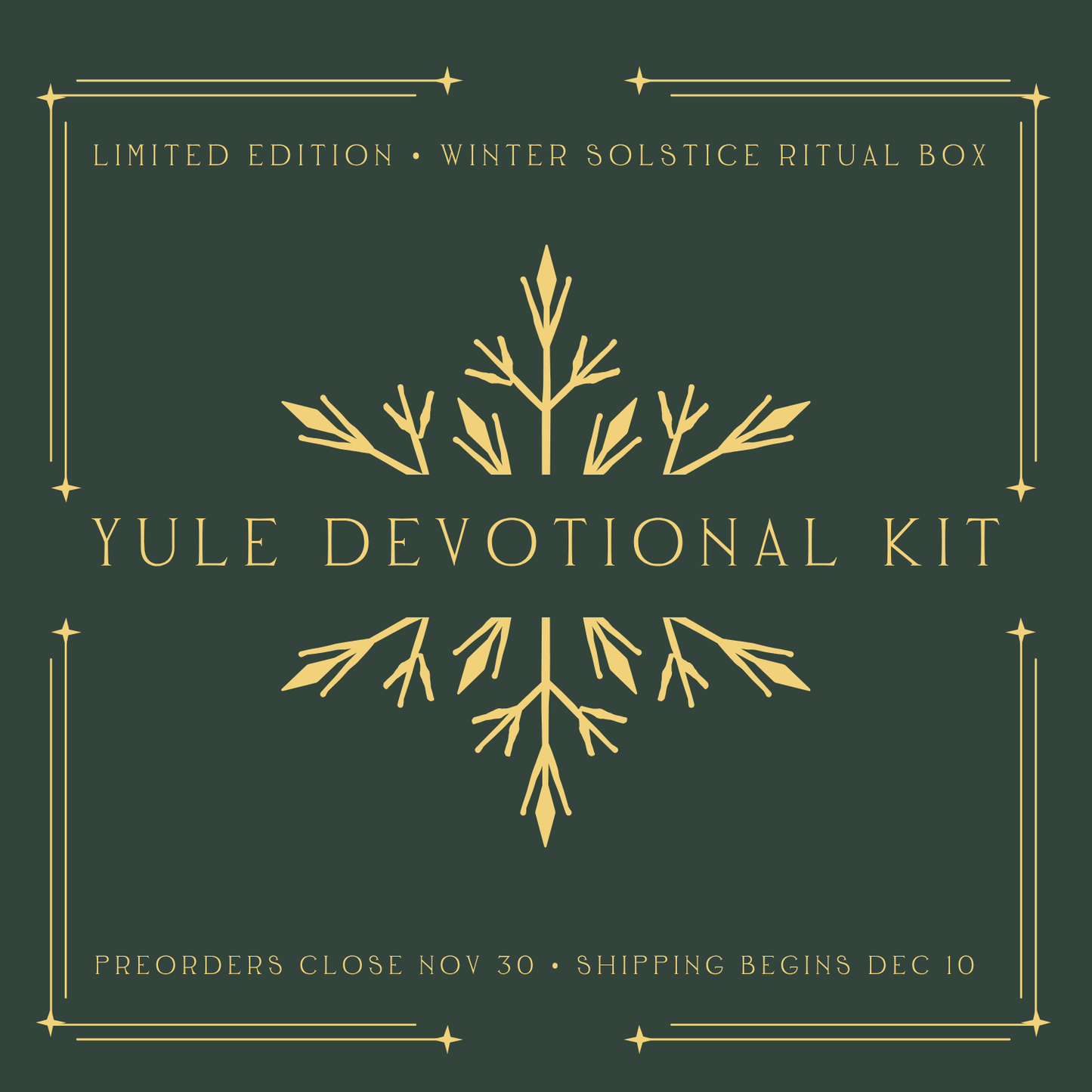 Yule Devotional Kit - Limited Edition Winter Solstice Ritual Box