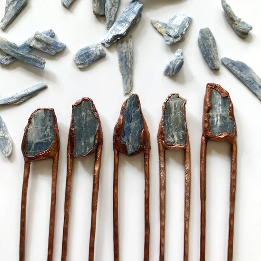 The Enchanted Tresses Hair Pin – Kyanite Balance