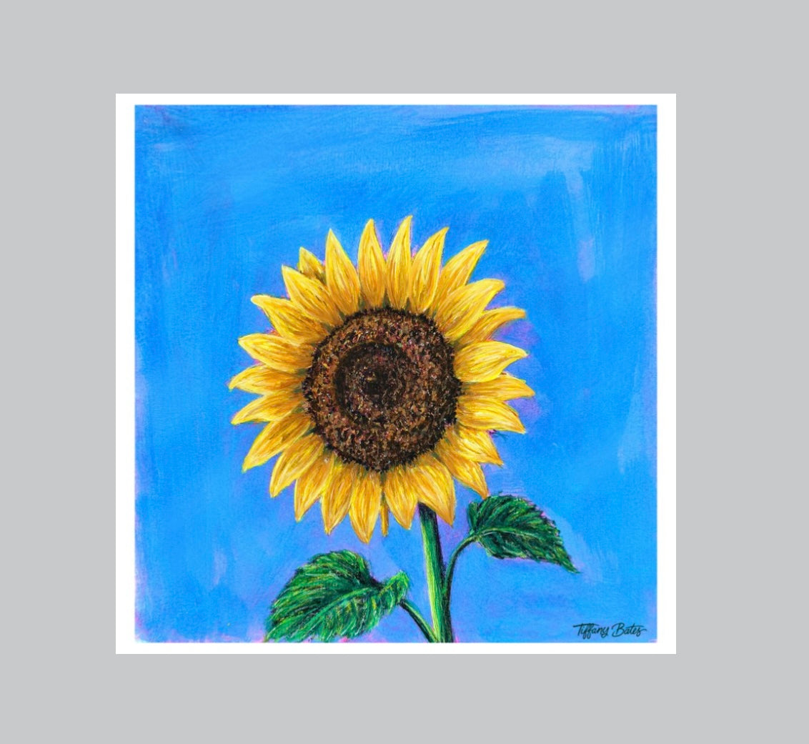 Soaring Sunflower - Fine Art Print - 8” x 8”