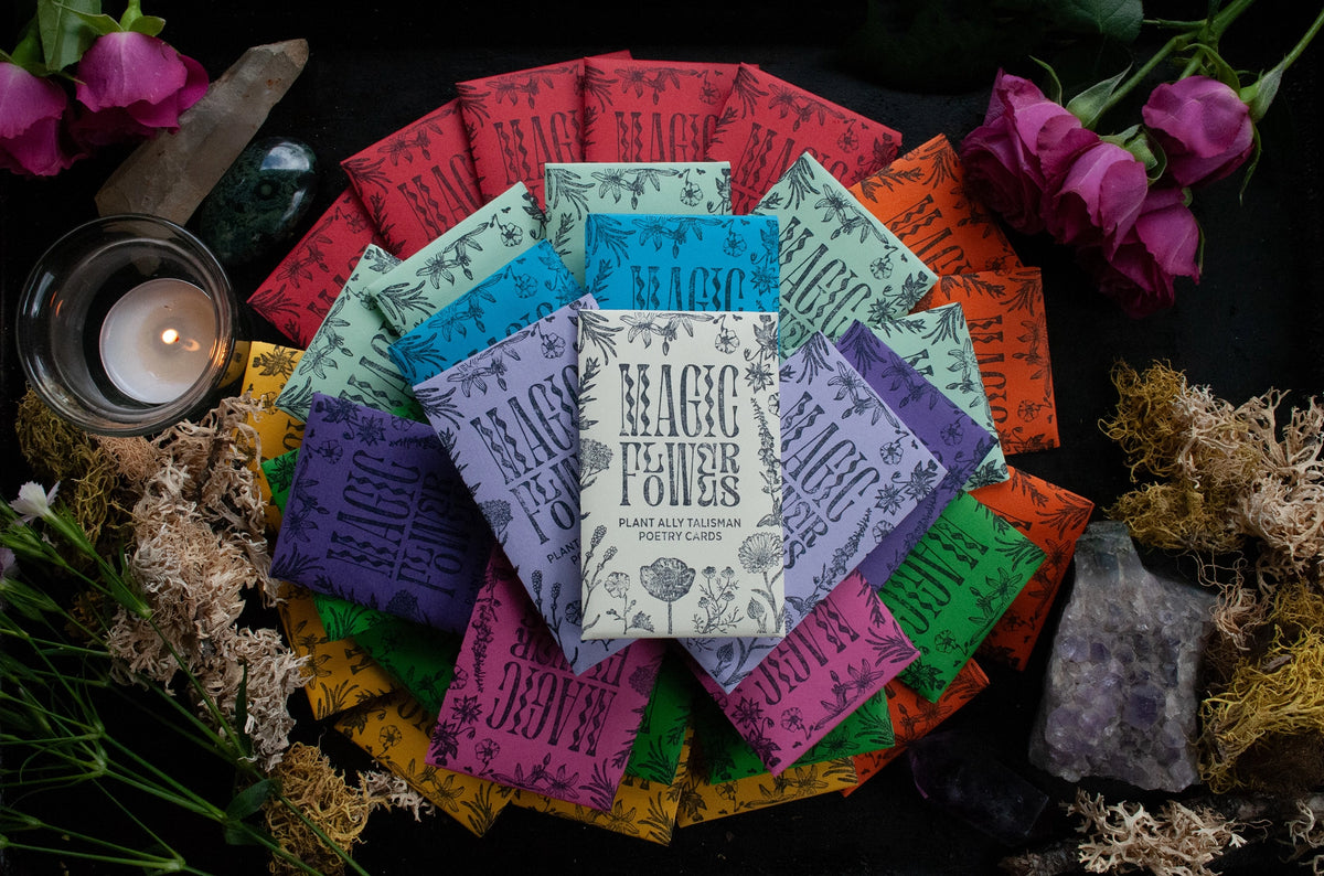 Magic Flowers Mystery Pack - Mini Poetry Oracle Cards