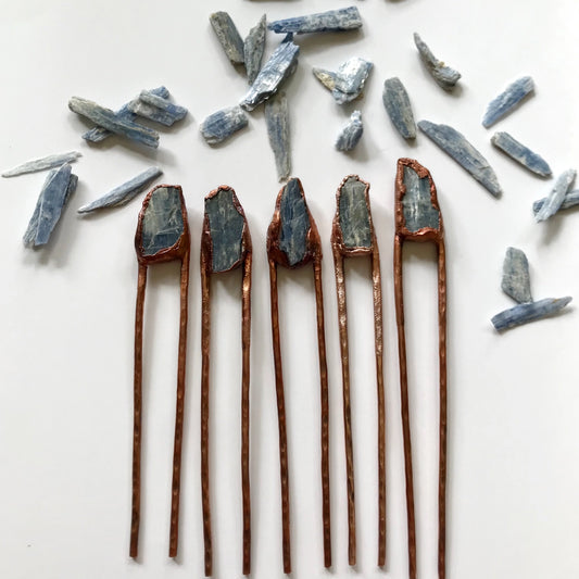 The Enchanted Tresses Hair Pin – Kyanite Balance