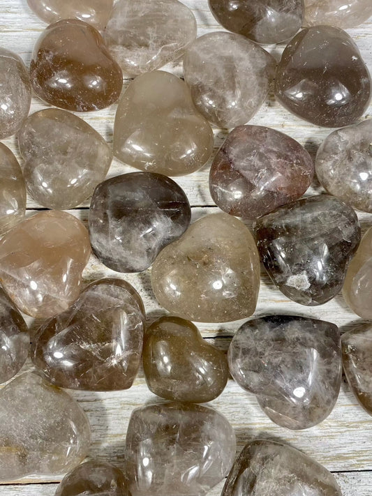 Smoky Quartz Heart | 1”