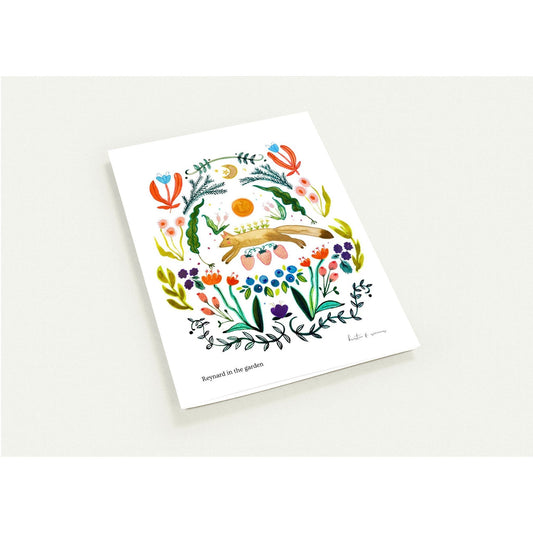 Luxury Notecards ~ Reynard in the Garden - Pack of 4