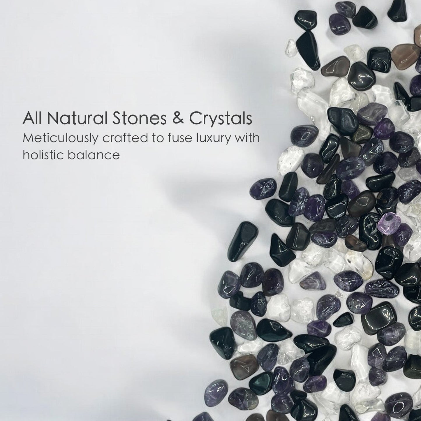 Amber Tides Crystal-Enhanced Reed Oil Diffuser, 100ml