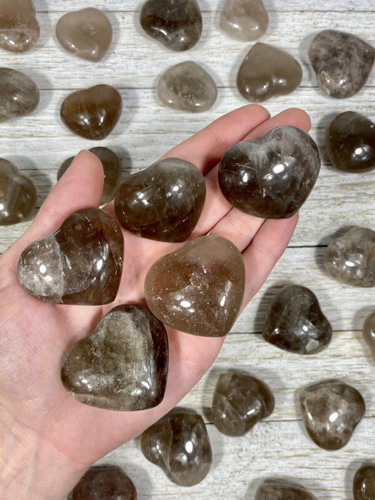 Smoky Quartz Heart | 1”