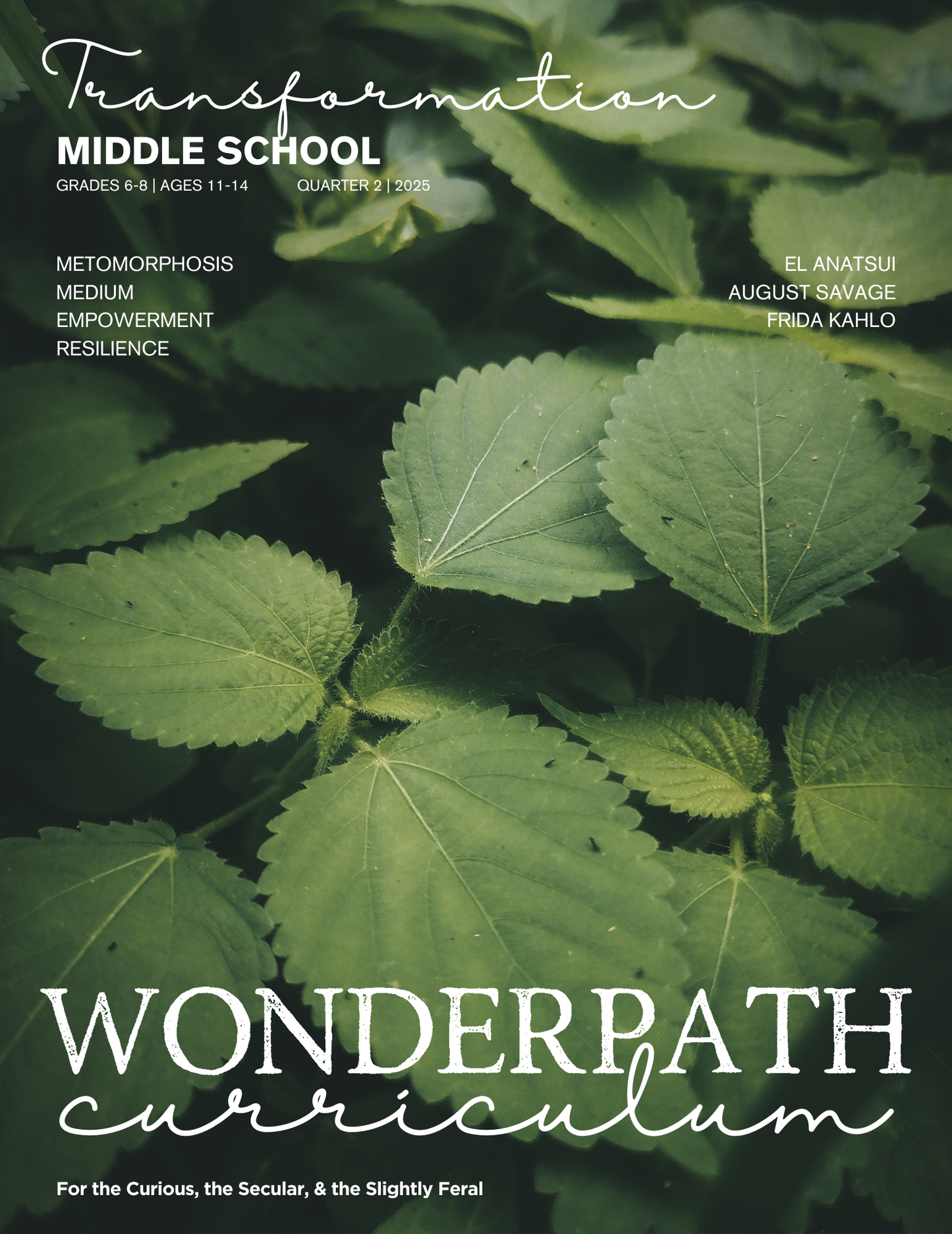 PRE-ORDER | MIDDLE SCHOOL | TRANSFORMATION | Quarter 2 - 2025