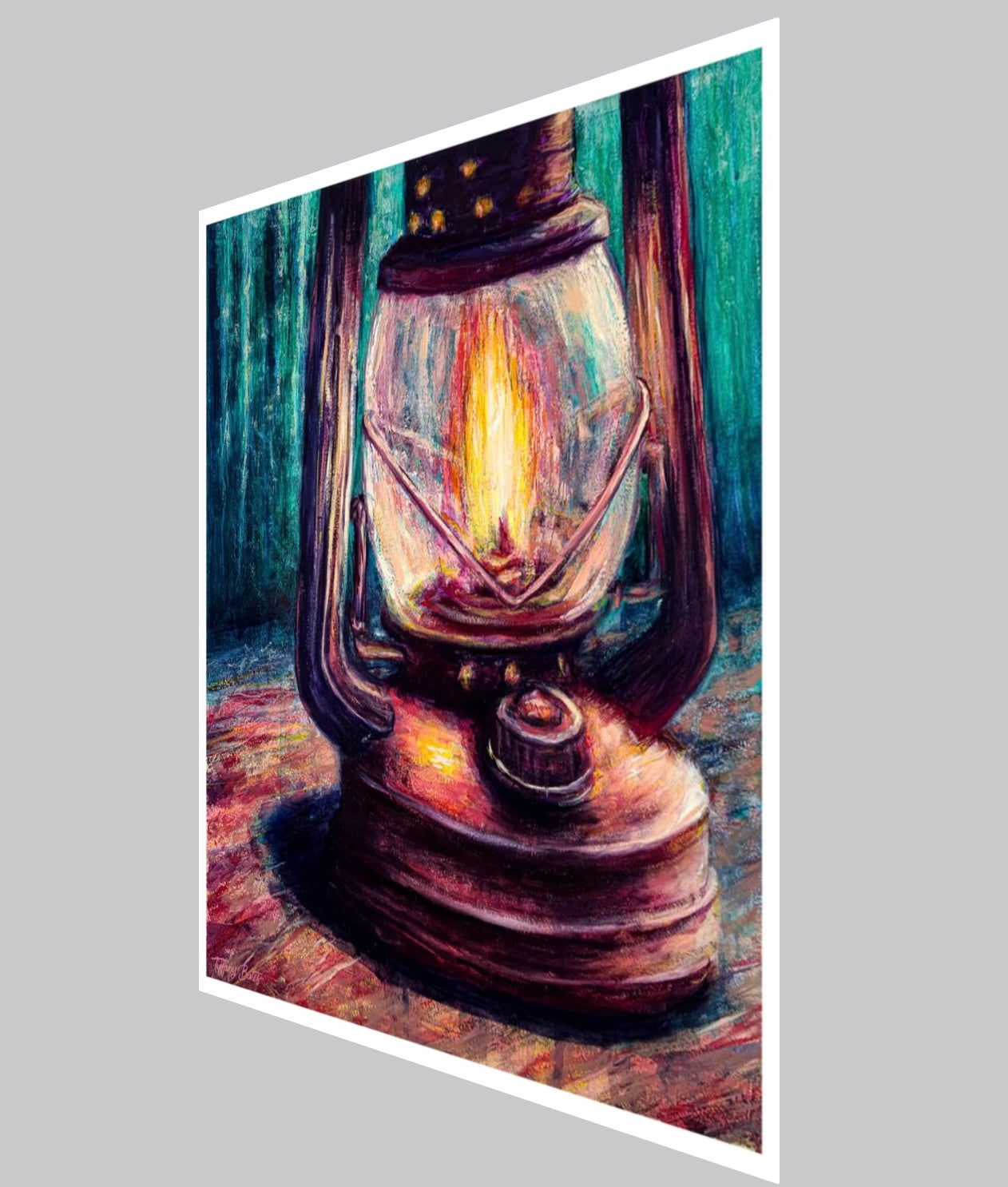 Camp Lantern’s Glow - Fine Art Print - 12” x 10”