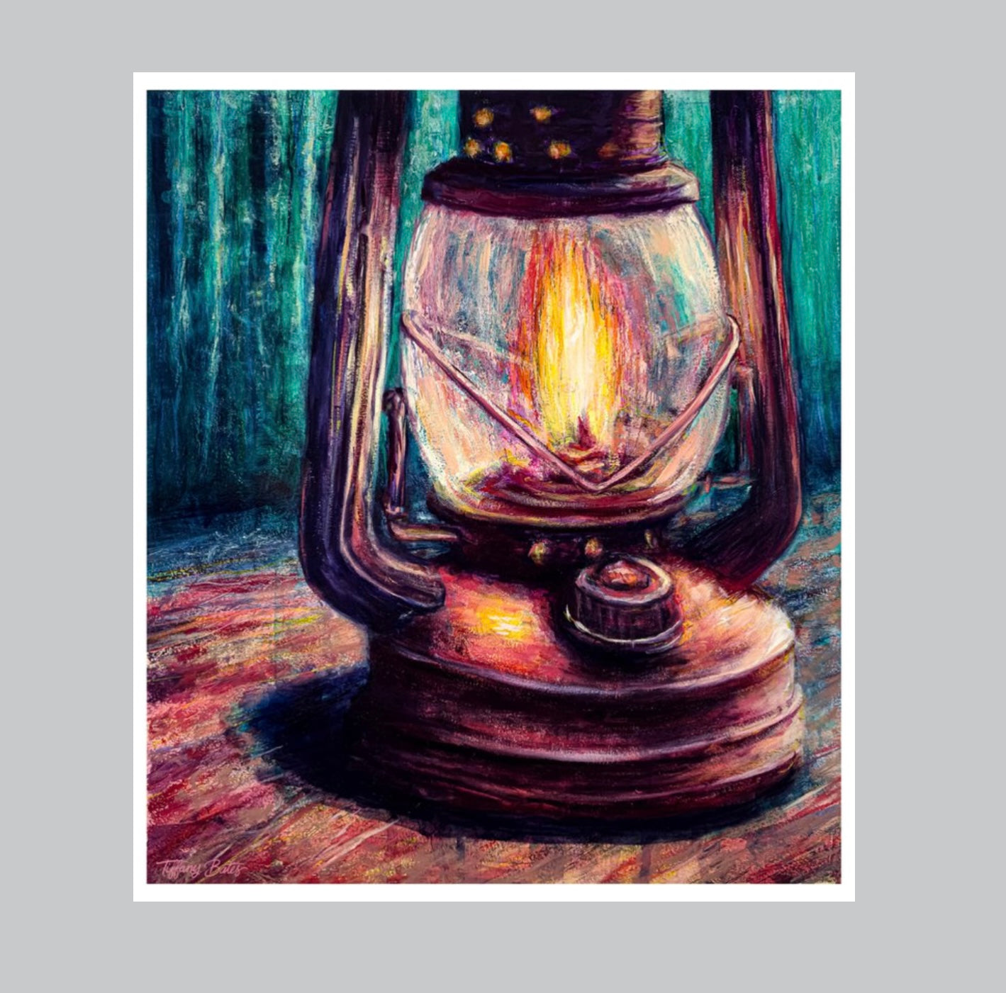 Camp Lantern’s Glow - Fine Art Print - 12” x 10”