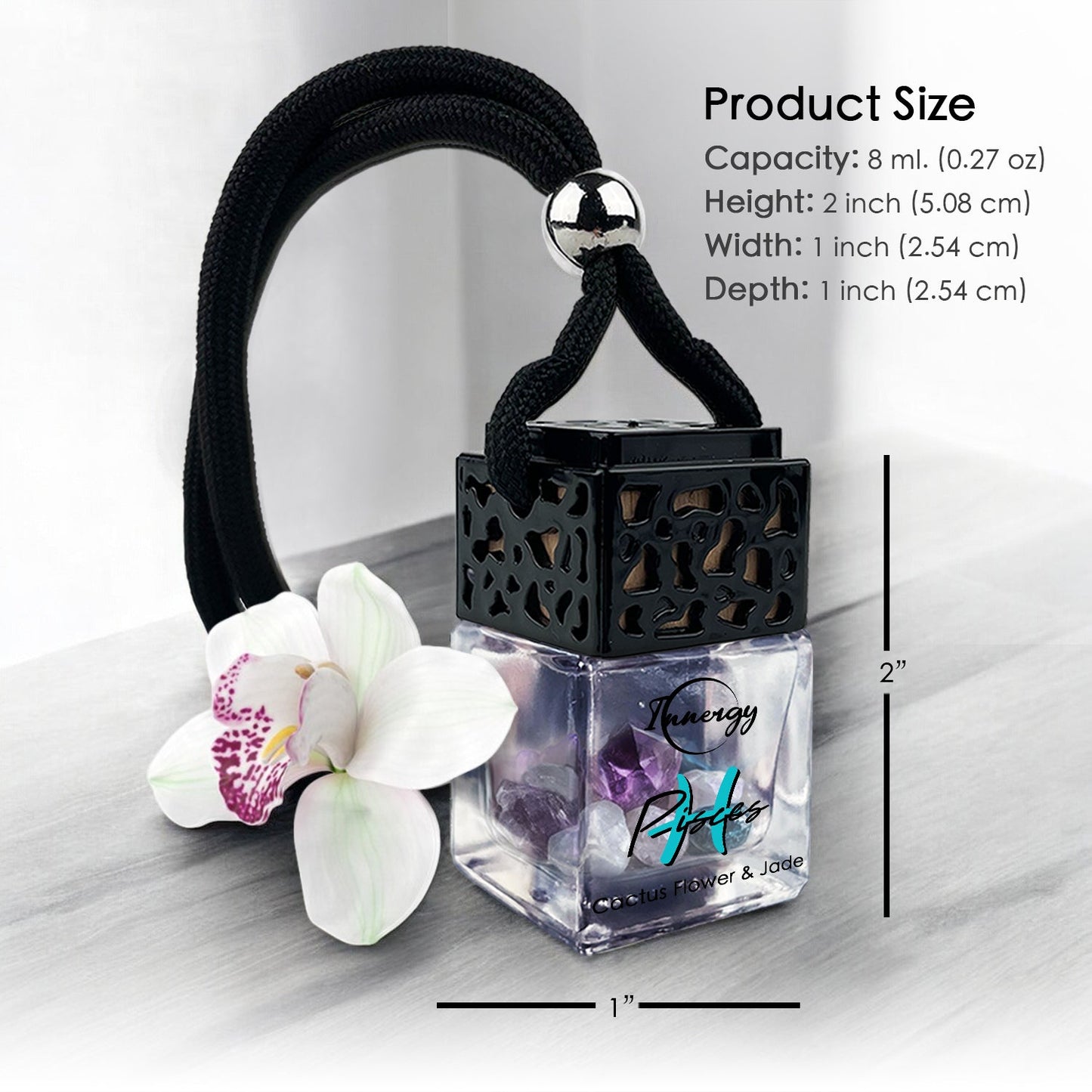 Pisces Zodiac Crystal-Enhanced Oil Diffuser, Car Air Freshener, 8ml