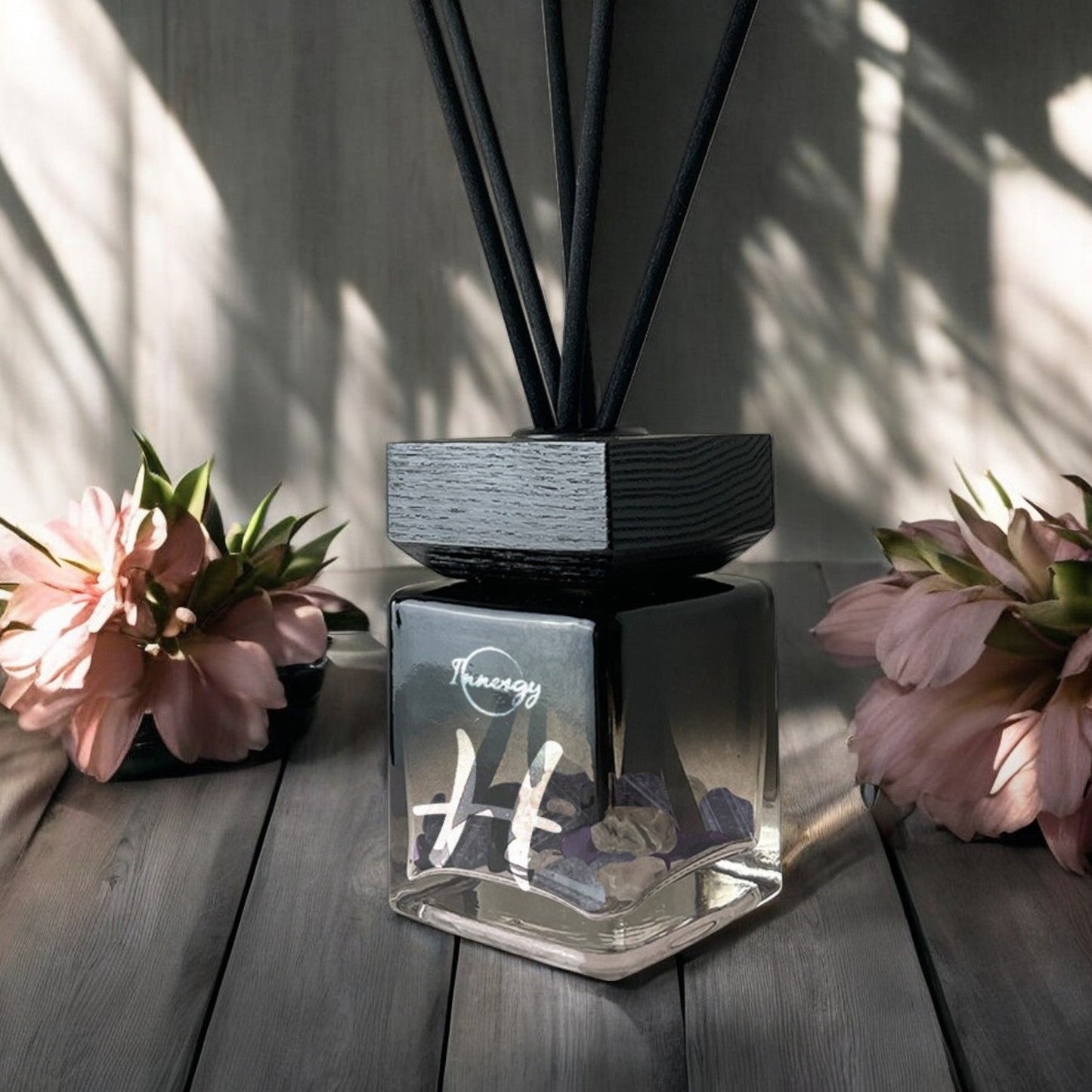 Pisces Zodiac Crystal-Enhanced Reed Oil Diffuser, Cactus Flower & Jade Scent, 100ml