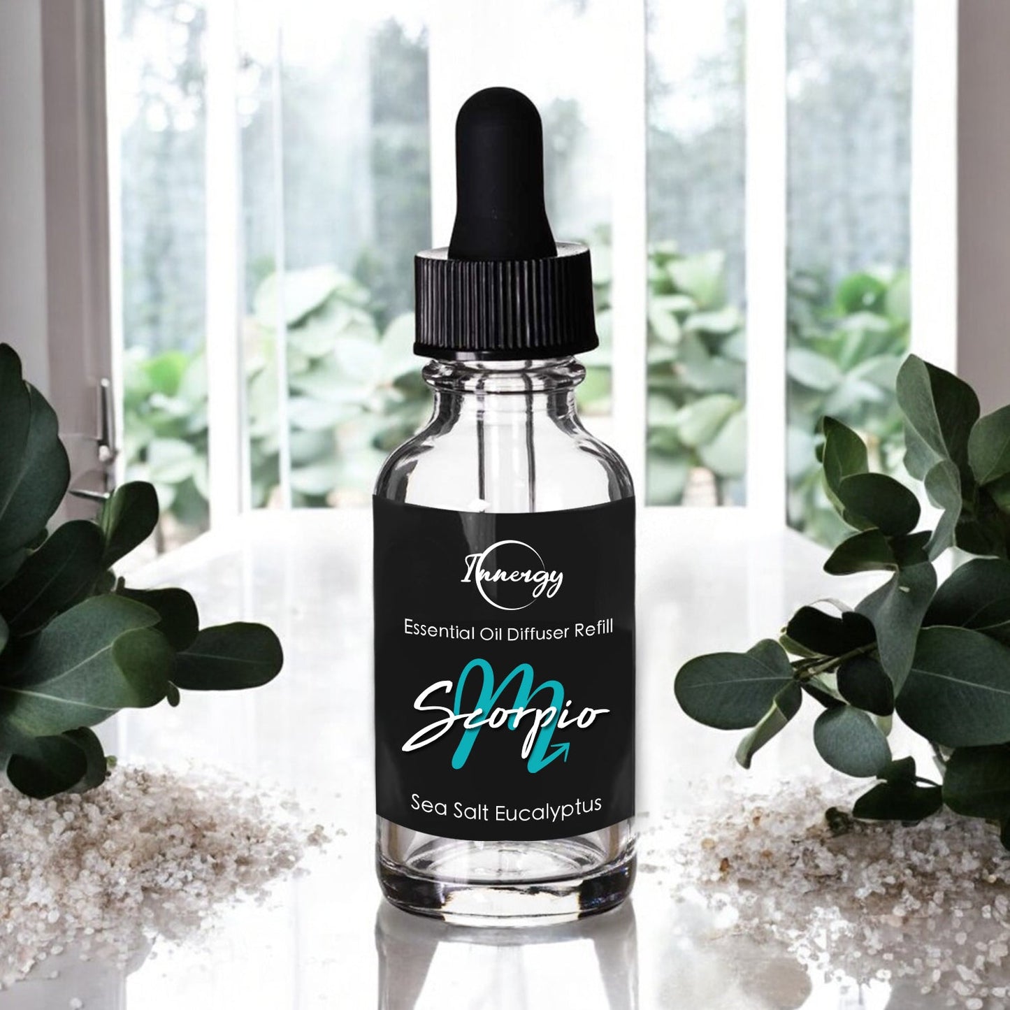 Scorpius Zodiac Crystal-Enhanced Oil Diffuser, Car Air Freshener, 8ml