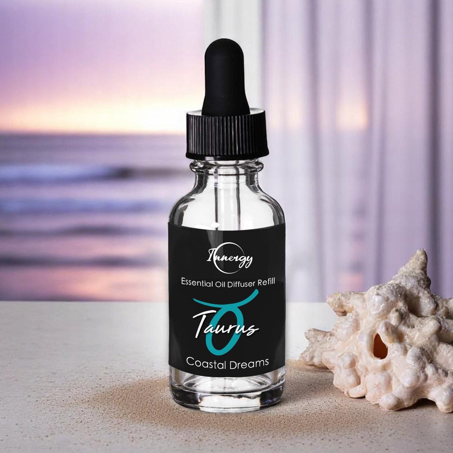 Taurus Zodiac Crystal-Enhanced Oil Diffuser, Car Air Freshener, 8ml