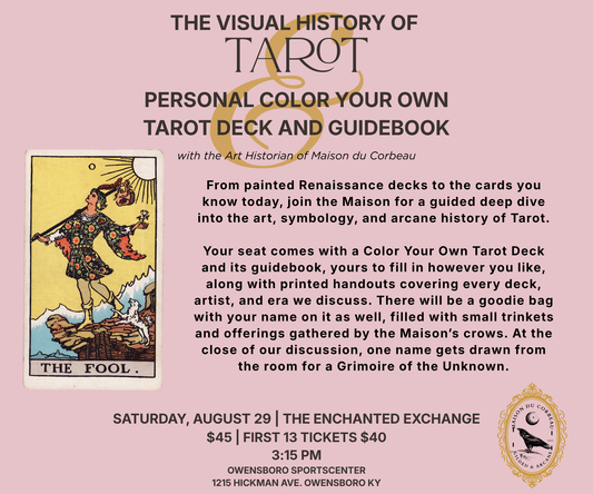 The Visual History of Tarot | In-Person Workshop by Maison du Corbeau