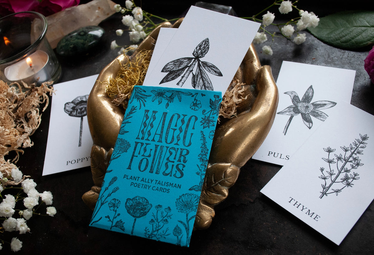Magic Flowers Mystery Pack - Mini Poetry Oracle Cards