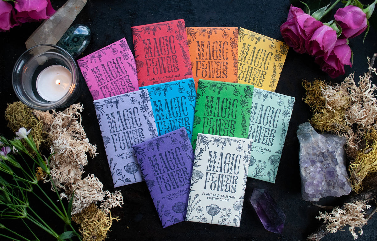 Magic Flowers Mystery Pack - Mini Poetry Oracle Cards