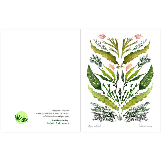 Luxury Notecards ~ Ægir Scandinavian Folk Art - Pack of 4