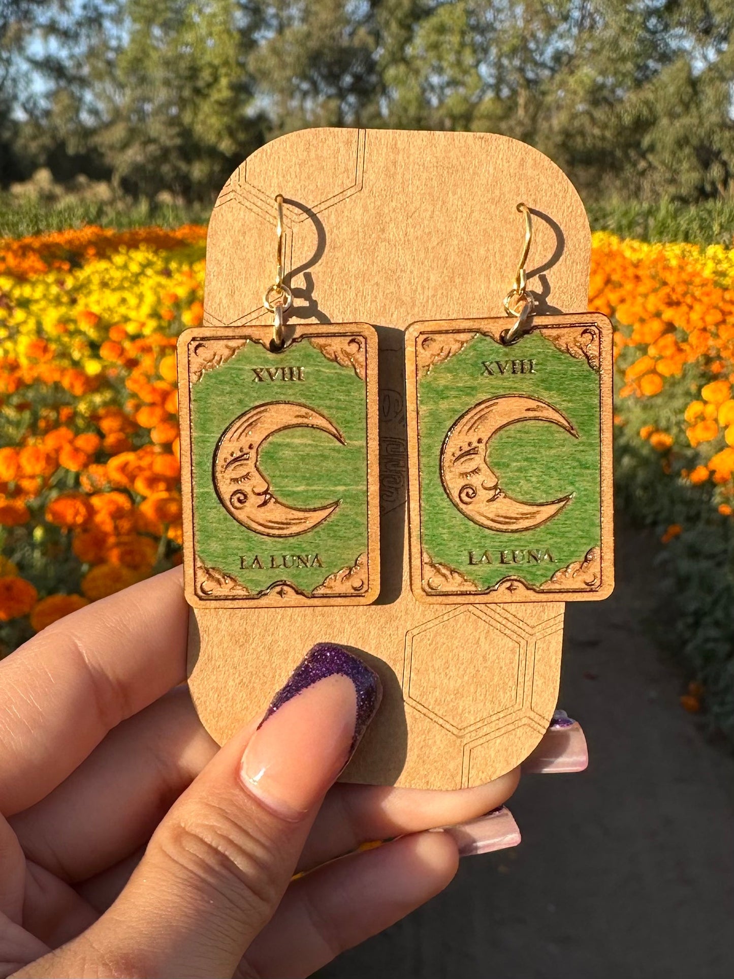The Moon Tarot Earrings